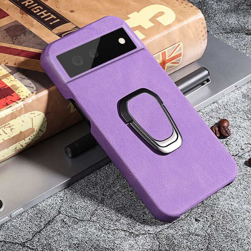Cover Hoesje Google Pixel 6 Pro Telefoonhoesje Ledereffect Elegance Support Ring Nieuwe Kleuren