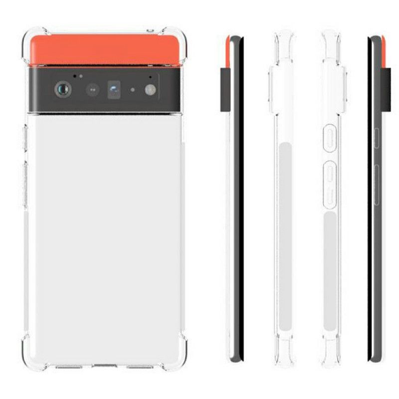Cover Hoesje Google Pixel 6 Pro Telefoonhoesje Versterkte Hoeken Wissen