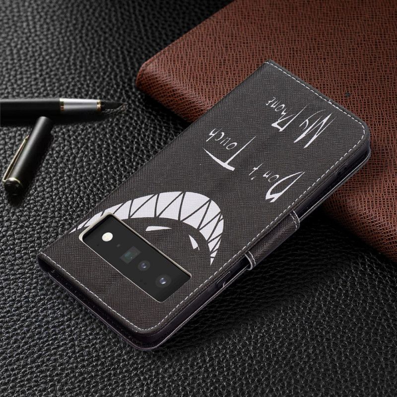Flip Case Leren Google Pixel 6 Pro Duivel Telefoon