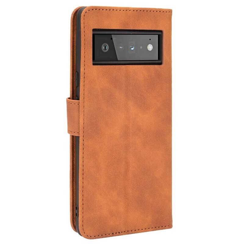 Flip Case Leren Google Pixel 6 Pro Huidgevoel
