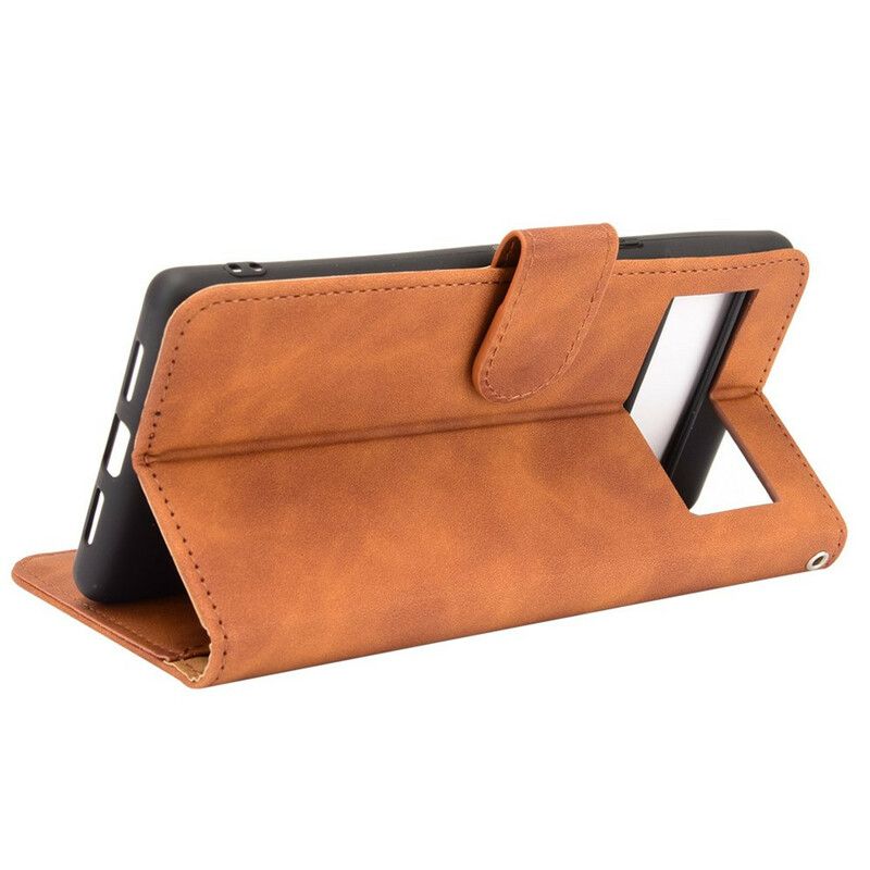 Flip Case Leren Google Pixel 6 Pro Huidgevoel