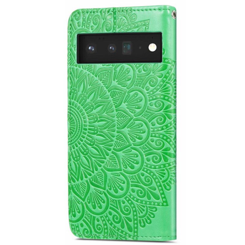 Flip Case Leren Google Pixel 6 Pro Stammenbladeren