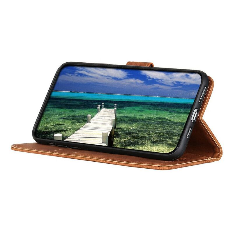 Flip Case Leren Google Pixel 6 Pro Vintage Khazneh Leereffect