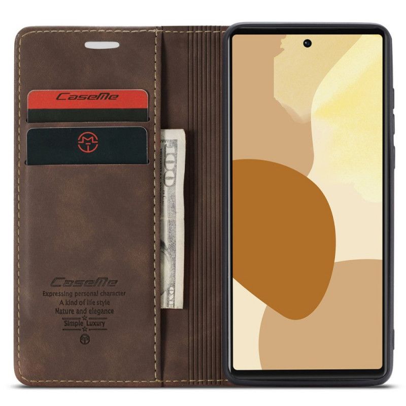 Folio-hoesje Google Pixel 6 Pro Caseme Kunstleer