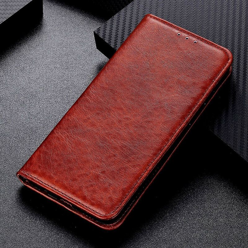 Folio-hoesje Google Pixel 6 Pro Gestructureerd Splitleer Bescherming Hoesje