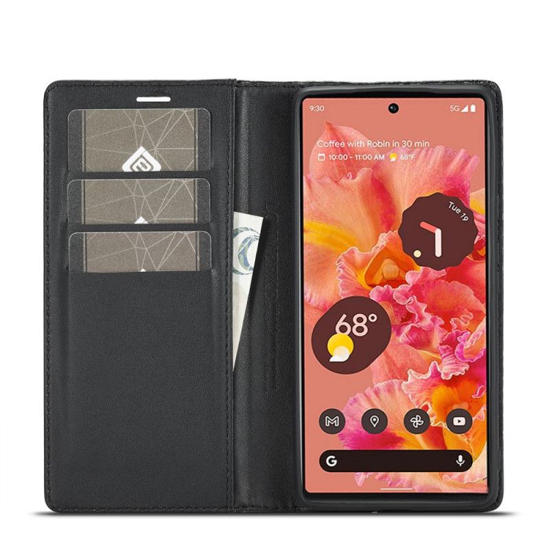 Folio-hoesje Google Pixel 6 Pro Koolstofvezel Lc.imeeke