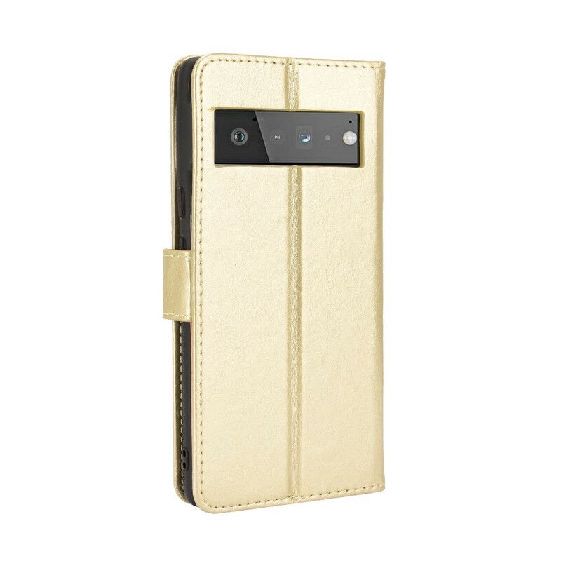 Folio-hoesje Google Pixel 6 Pro Telefoonhoesje Flitsend Kunstleer