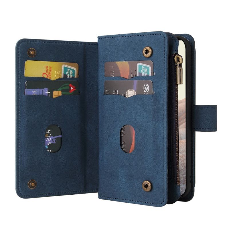 Folio-hoesje Google Pixel 6 Pro Telefoonhoesje Multifunctionele 10 Kaarthouder