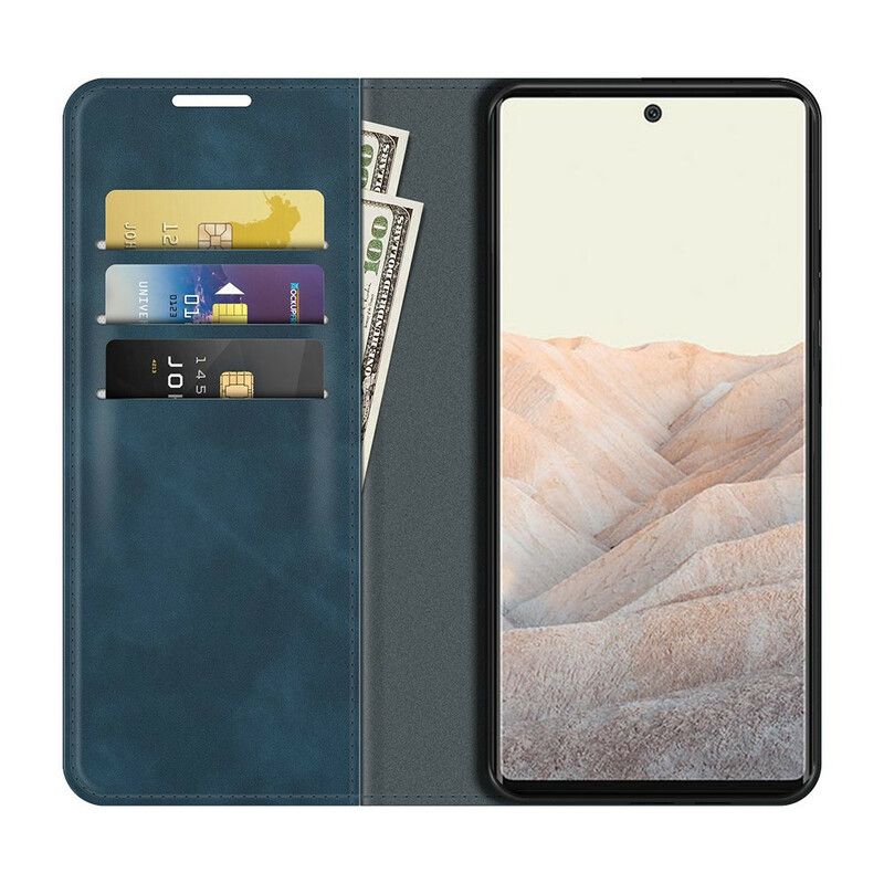 Folio-hoesje Voor Google Pixel 6 Pro Skin-touch