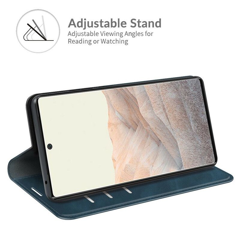 Folio-hoesje Voor Google Pixel 6 Pro Skin-touch