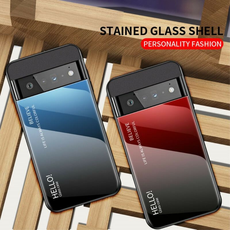 Hoesje Google Pixel 6 Pro Gehard Glas Hallo