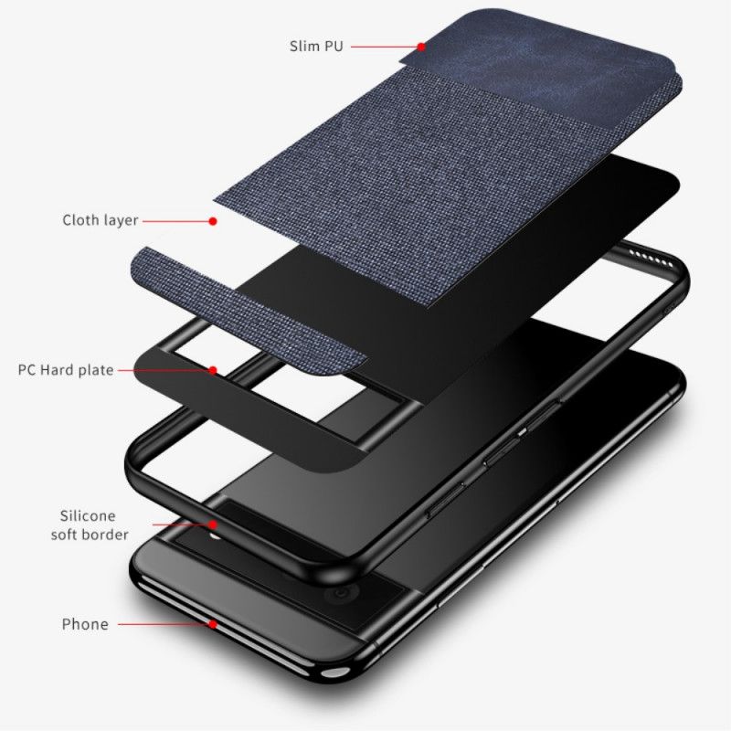 Hoesje Voor Google Pixel 6 Pro Bi-textuur Kunstleer