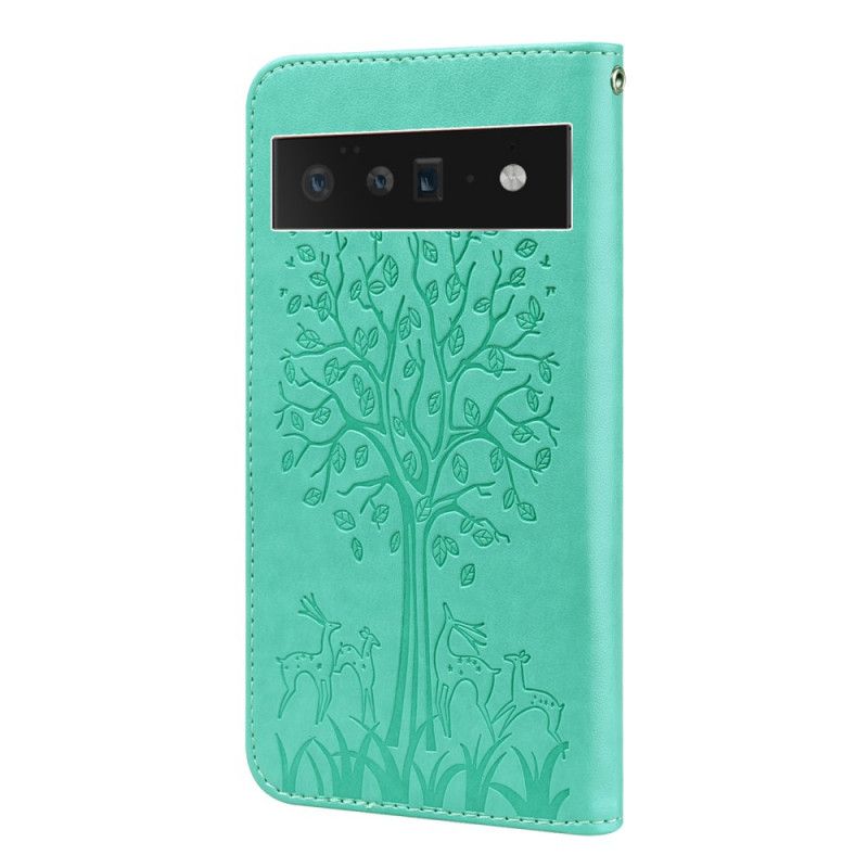 Leren Hoesje Google Pixel 6 Pro Boom En Hert