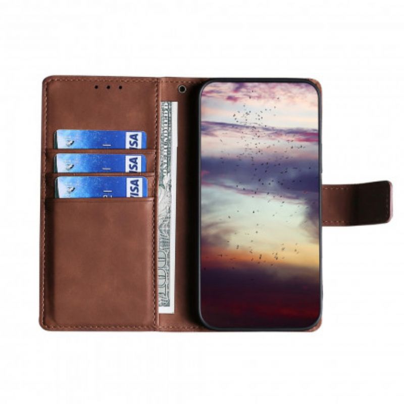 Leren Hoesje Voor Google Pixel 6 Pro Skin-touch Krokodil