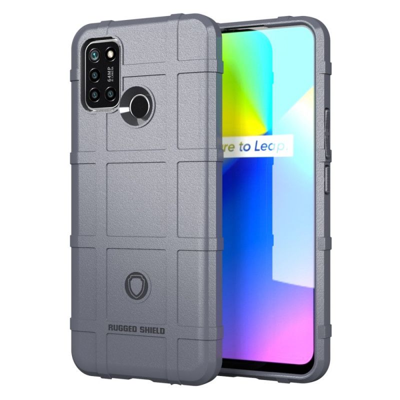 Hoesje voor Realme 7i Grijs Zwart Robuust Schild