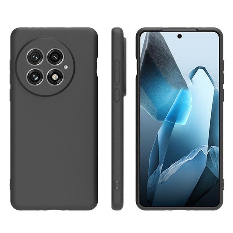 Cover Hoesje Oneplus 13 Telefoonhoesje 2-in-1 Matte Siliconen Met Schermbeschermer Van Gehard Glas