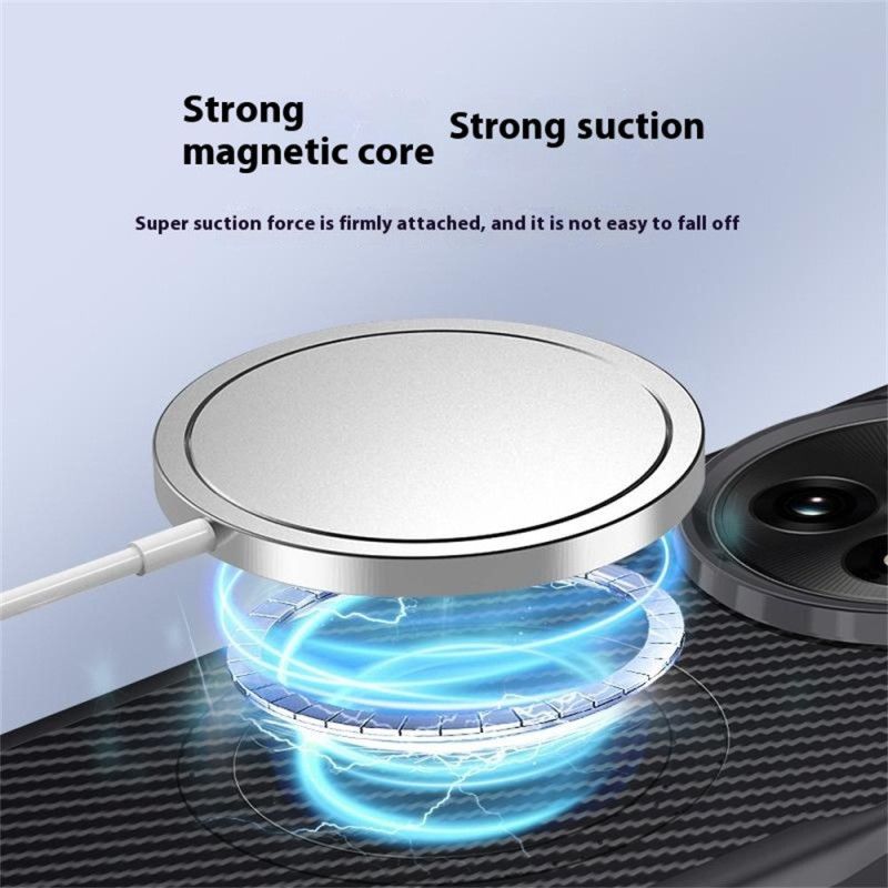 Cover Hoesje Oneplus 13 Telefoonhoesje Koolstofvezel Textuur Magsafe Compatibel