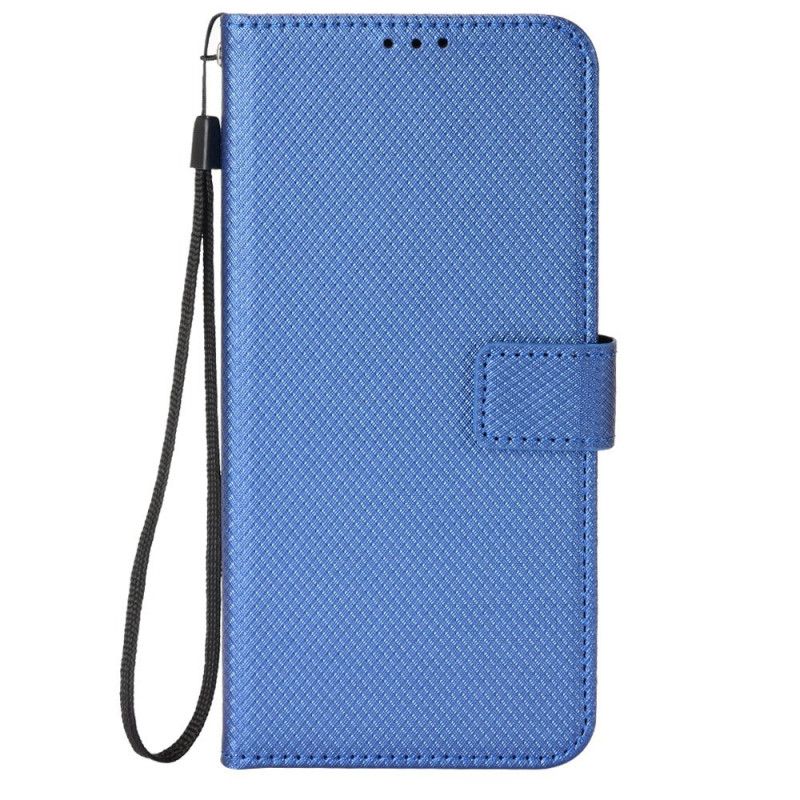Flip Case Leren Oneplus 13 Diamantstructuur