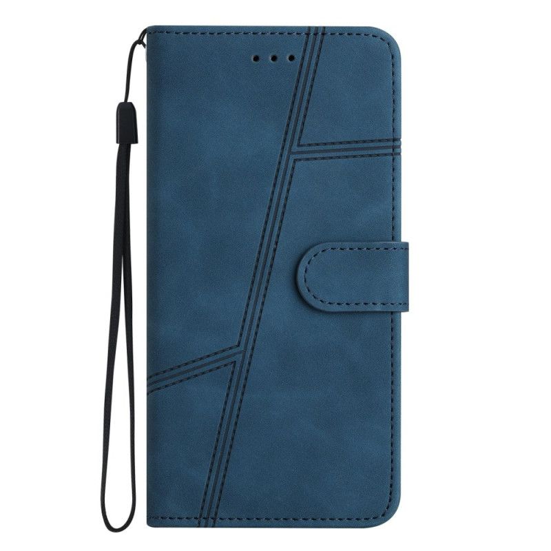 Flip Case Leren Oneplus 13 Strepen En Stippen