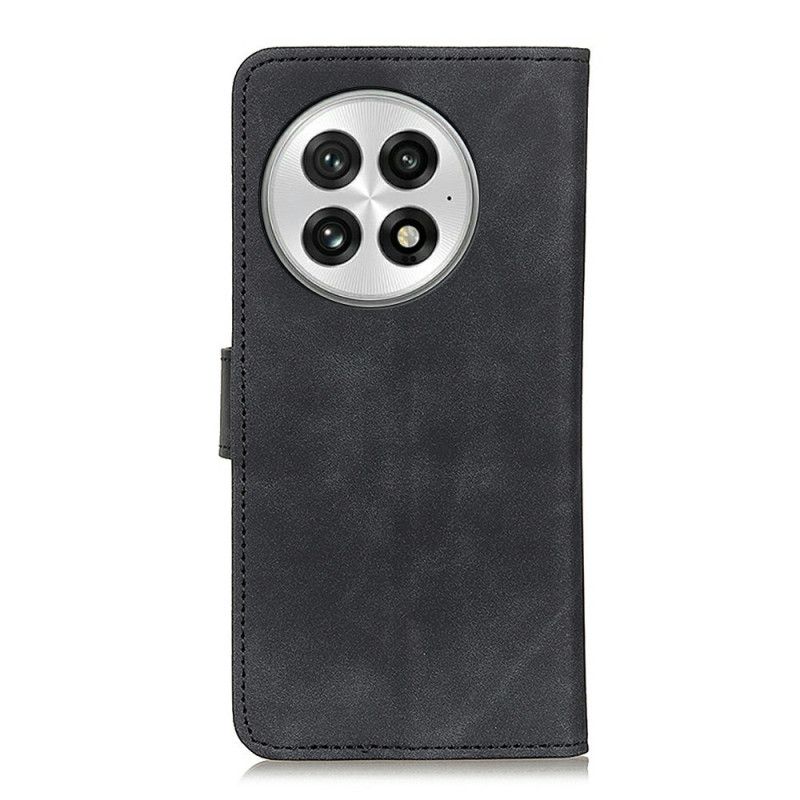 Flip Case Leren Oneplus 13 Suède-effect Khazneh