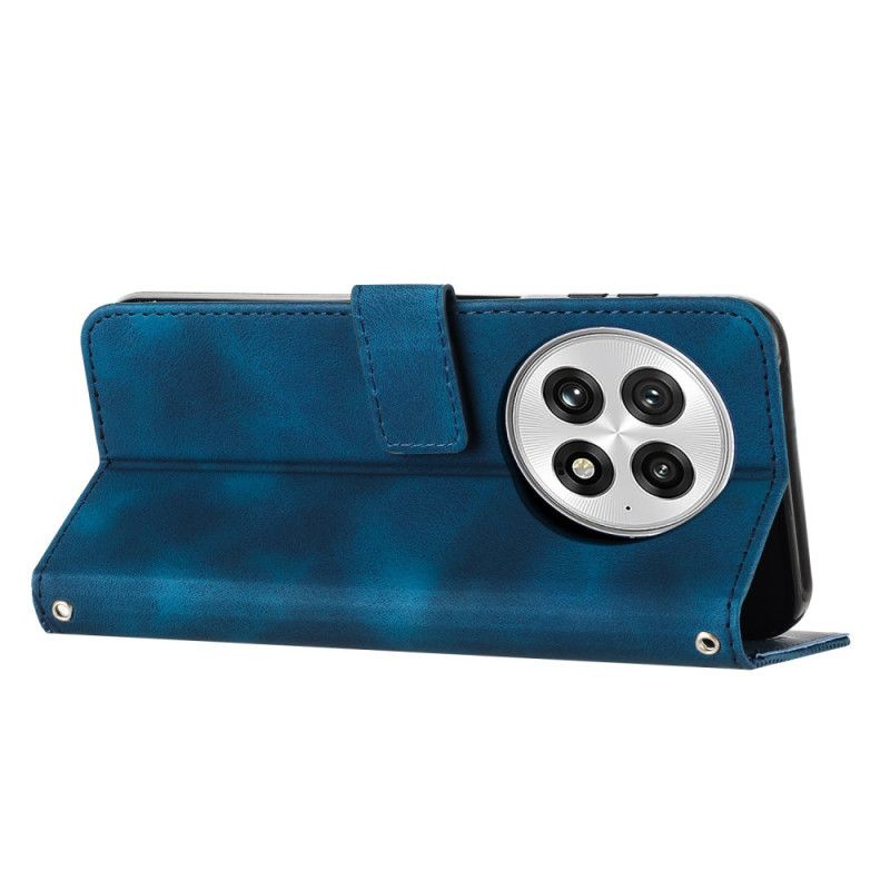 Folio-hoesje Oneplus 13 Telefoonhoesje Strepen Met Suède-effect