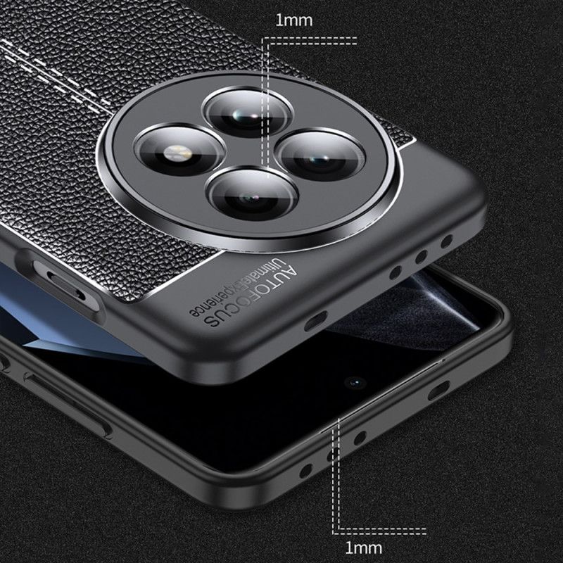 Hoesje Oneplus 13 Flexibele Lychee-textuur Bescherming Hoesje