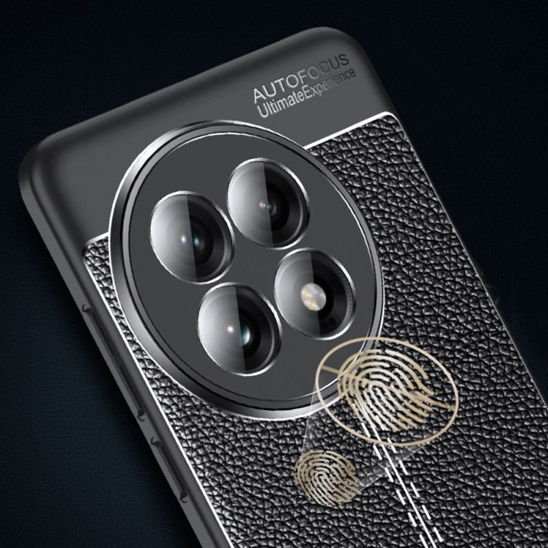 Hoesje Oneplus 13 Flexibele Lychee-textuur Bescherming Hoesje