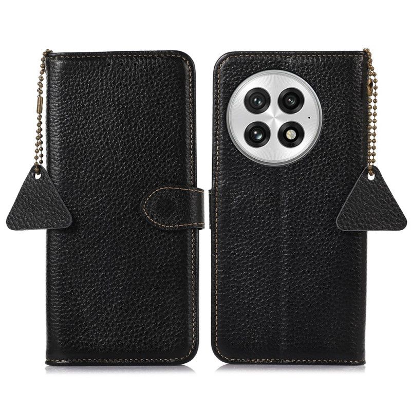 Leren Hoesje Voor Oneplus 13 Echt Leer Met Rfid-blokkering