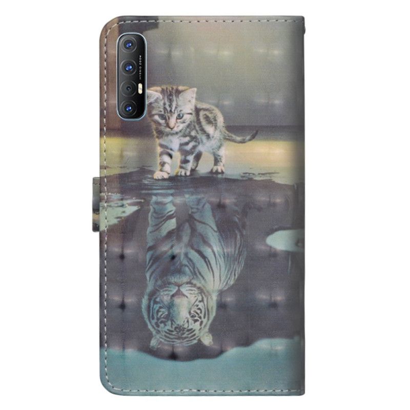 Leren Hoesje Oppo Find X2 Neo Ernest De Tijger