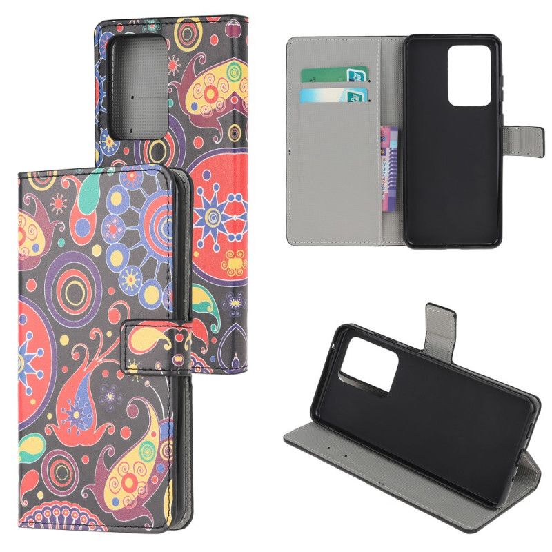 Flip Case Leren Samsung Galaxy Note 20 Ultra Melkwegontwerpen