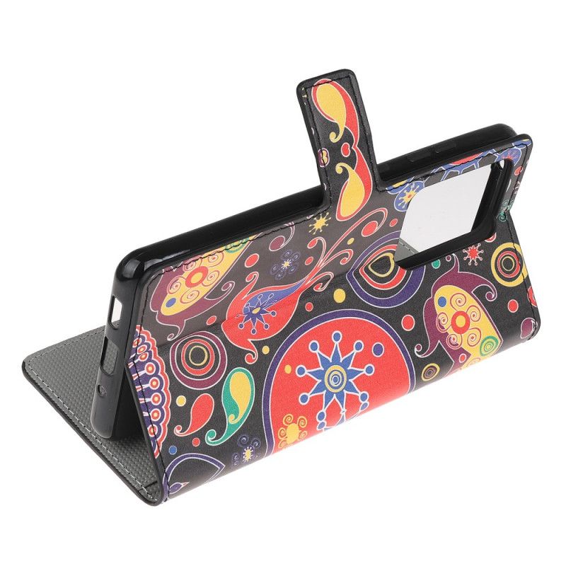Flip Case Leren Samsung Galaxy Note 20 Ultra Melkwegontwerpen