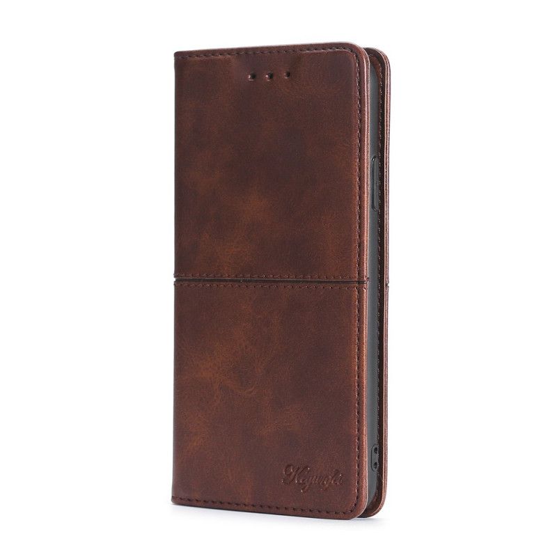 Folio-hoesje Samsung Galaxy Note 20 Ultra Rood Zwart Couture Leerstijl
