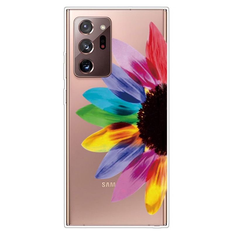 Hoesje Samsung Galaxy Note 20 Ultra Gekleurde Bloem