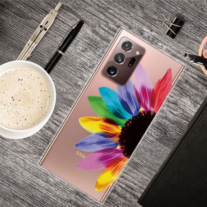 Hoesje Samsung Galaxy Note 20 Ultra Gekleurde Bloem