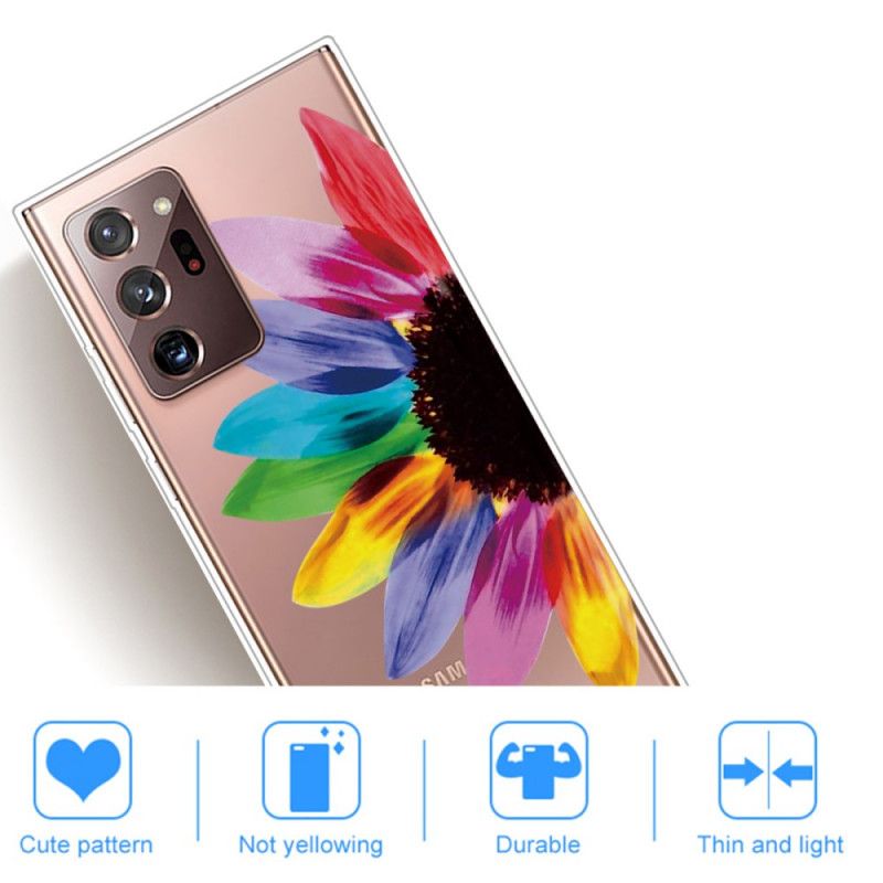 Hoesje Samsung Galaxy Note 20 Ultra Gekleurde Bloem