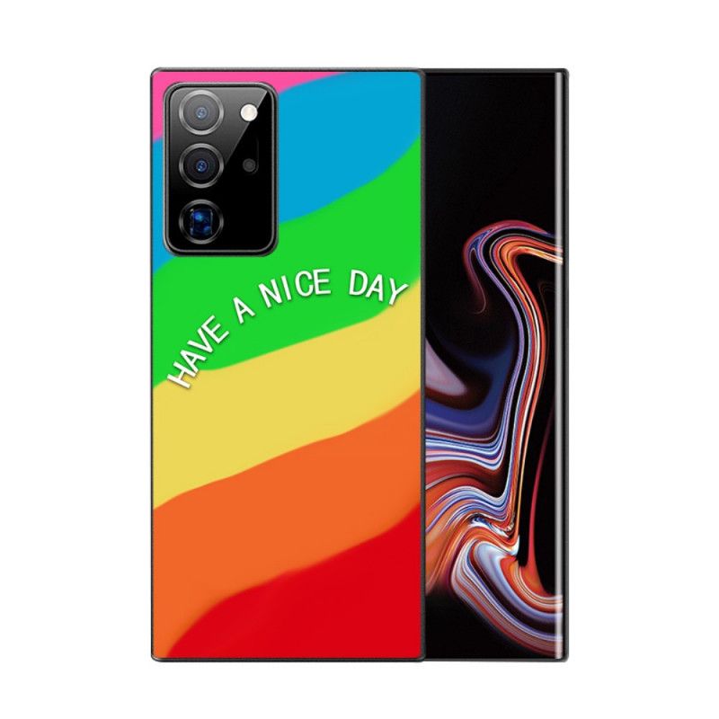 Hoesje voor Samsung Galaxy Note 20 Ultra Roze Rood Nxe Regenboog