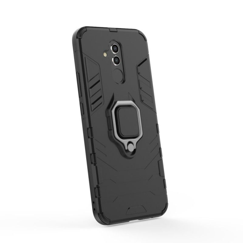 Case Hoesje Huawei Mate 20 Lite Rood Zwart Telefoonhoesje Resistente Ring