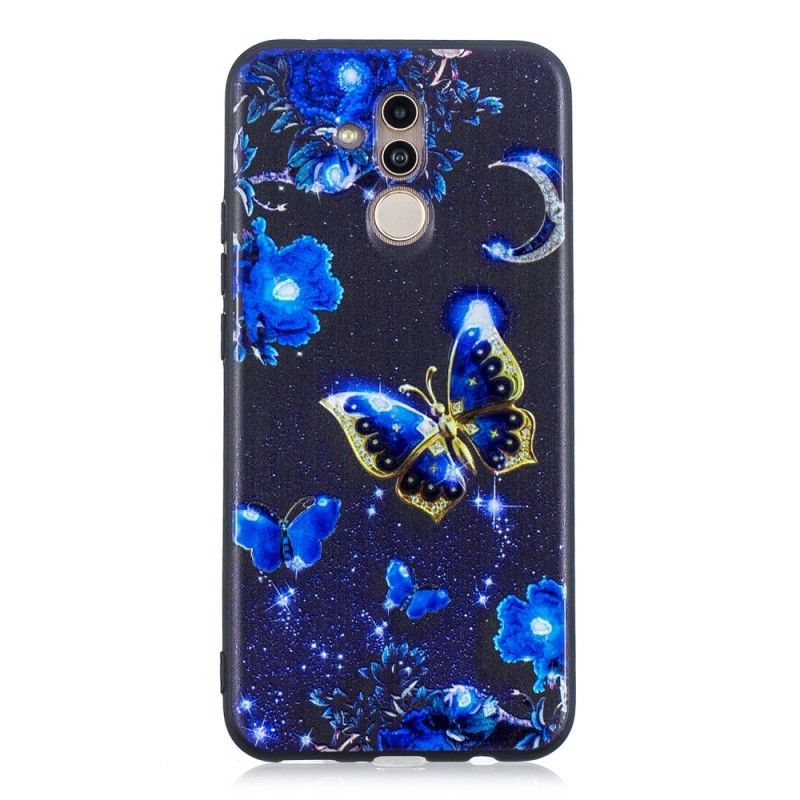 Case Hoesje Huawei Mate 20 Lite Telefoonhoesje In Gouden Vlinder