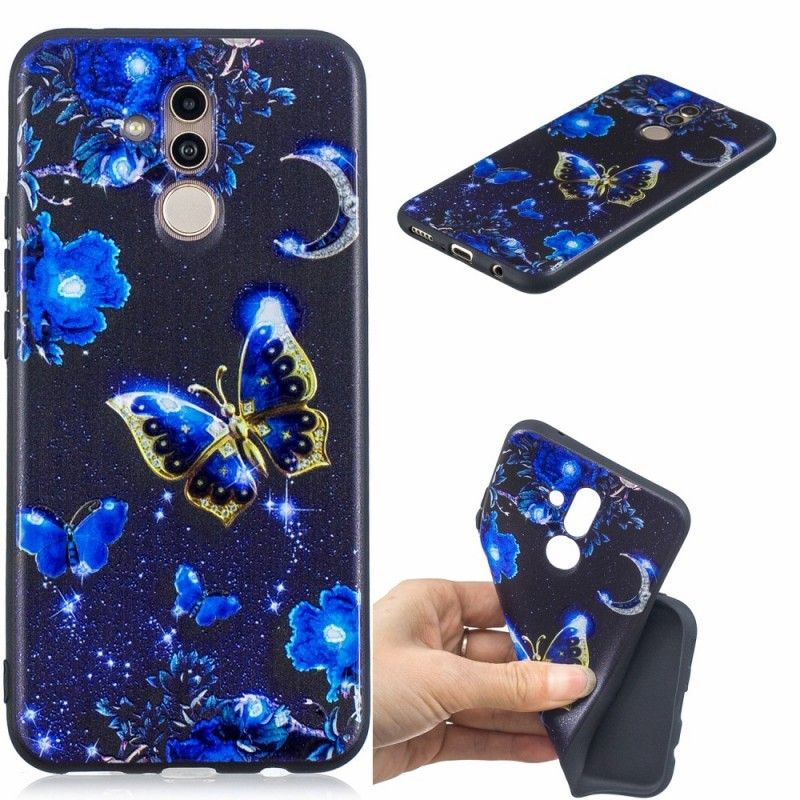 Case Hoesje Huawei Mate 20 Lite Telefoonhoesje In Gouden Vlinder