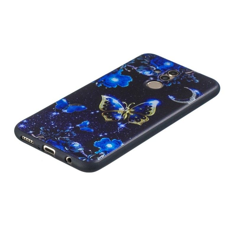 Case Hoesje Huawei Mate 20 Lite Telefoonhoesje In Gouden Vlinder