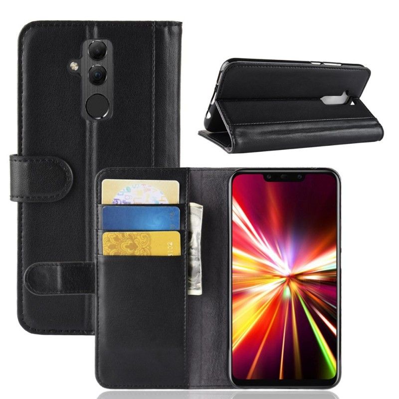 Cover Folio-hoesje Huawei Mate 20 Lite Bruin Zwart Telefoonhoesje Splitleer