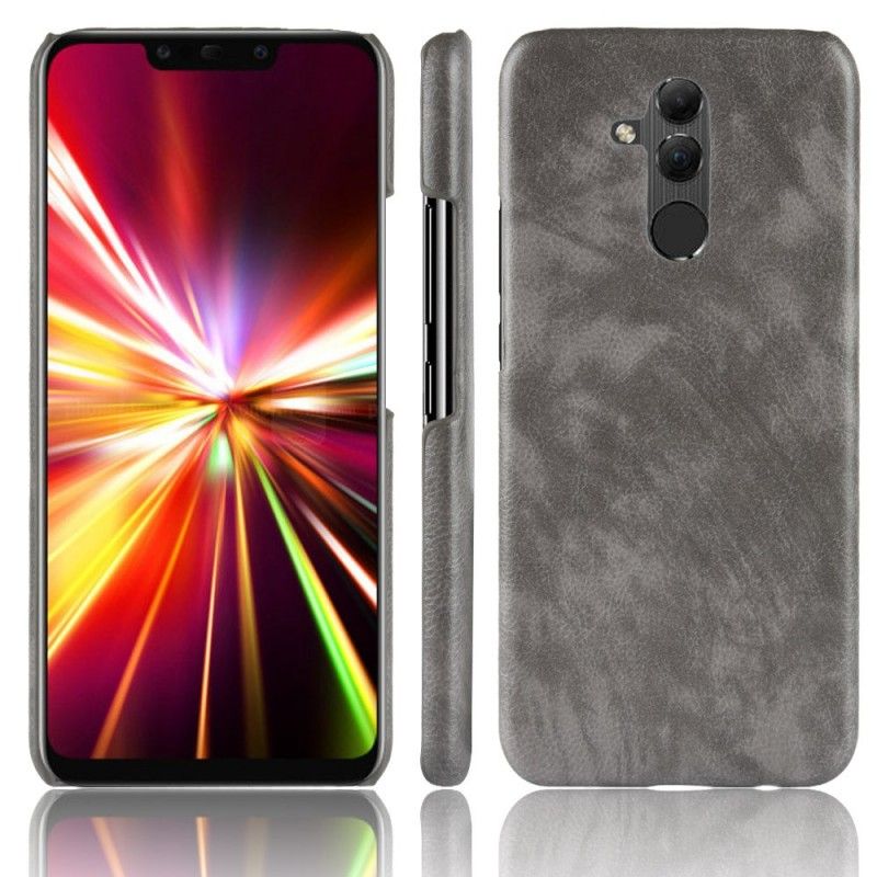Hoesje Huawei Mate 20 Lite Zwart Lychee Leereffect