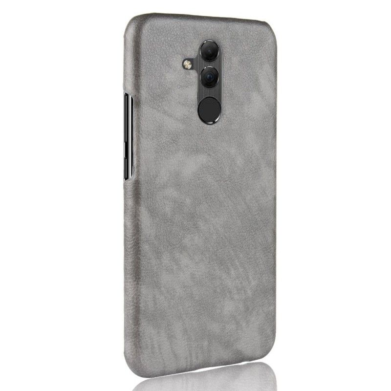 Hoesje Huawei Mate 20 Lite Zwart Lychee Leereffect