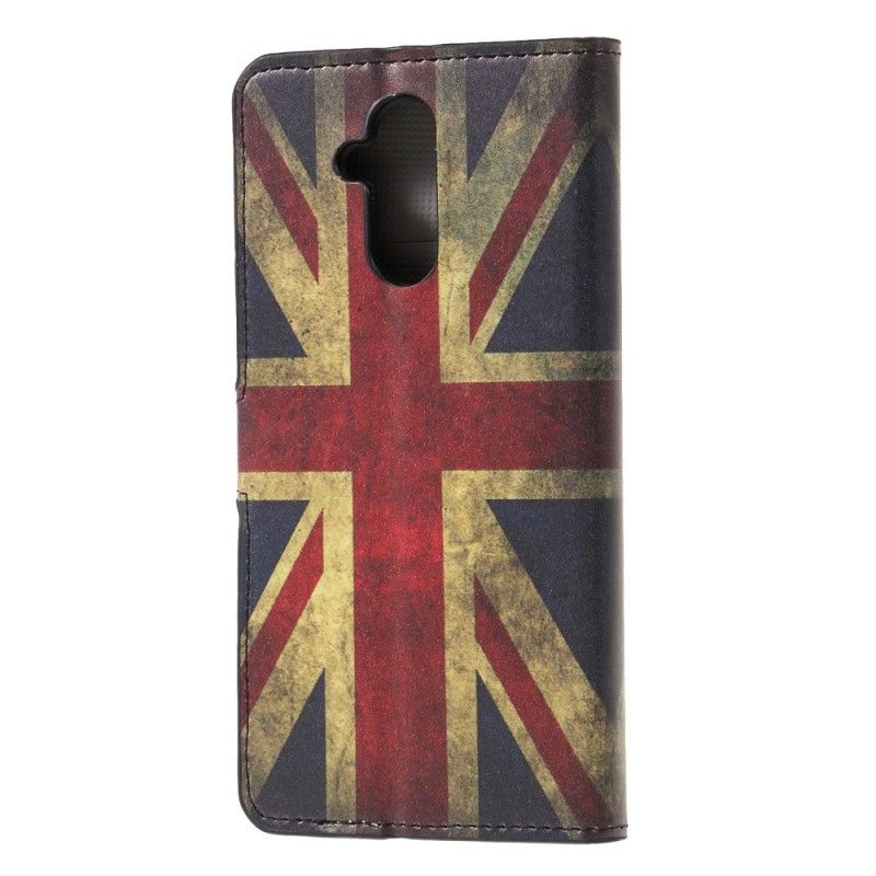 Leren Hoesje voor Huawei Mate 20 Lite Engelse Vlag
