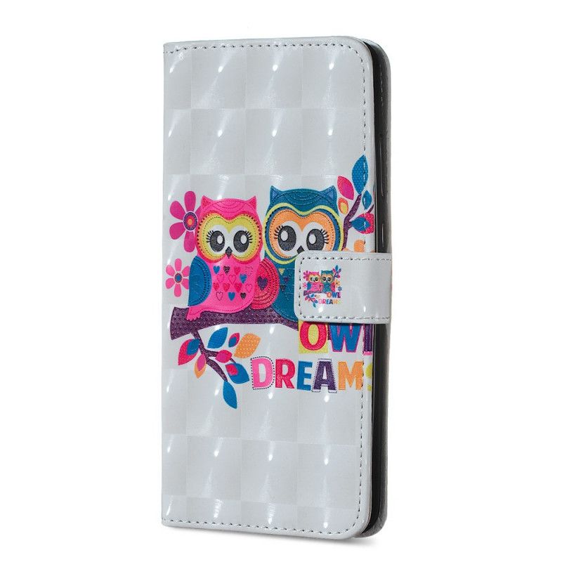 Leren Hoesje voor Huawei Mate 20 Lite Uilendroom