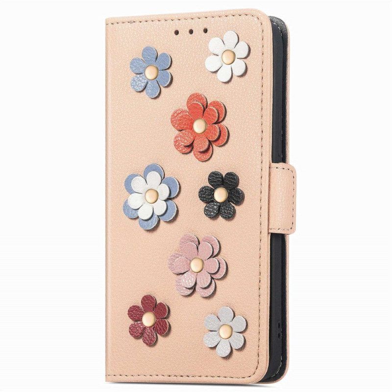 Folio-hoesje voor Honor 70 3d Bloemen