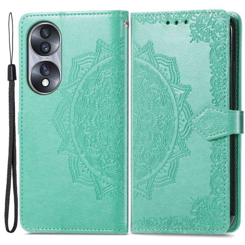 Folio-hoesje voor Honor 70 Mandala Middeleeuwen