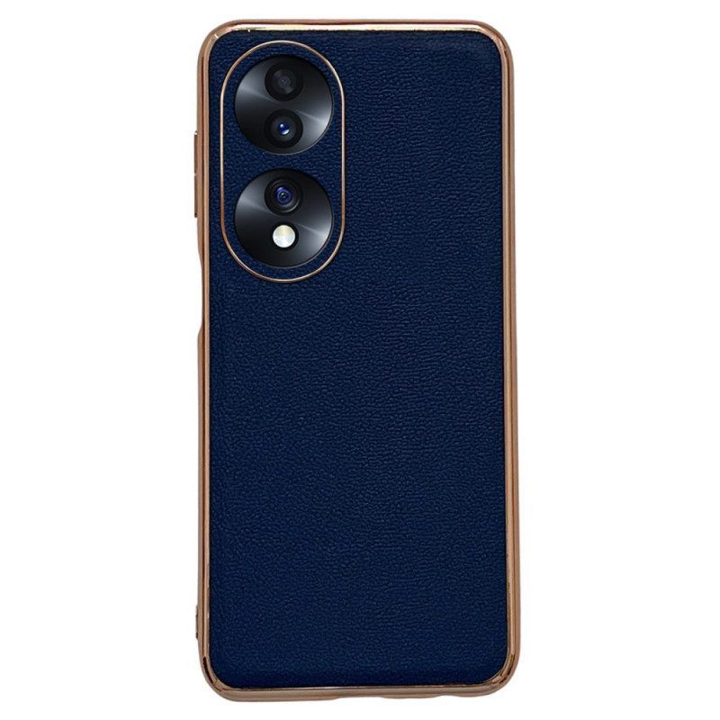 Hoesje voor Honor 70 Echt Lederen Elegantie