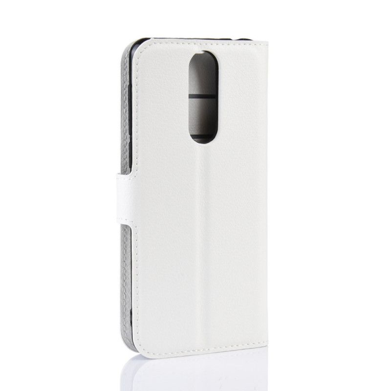 Cover Folio-hoesje Alcatel 3 (2019) Rood Zwart Telefoonhoesje Klassiek