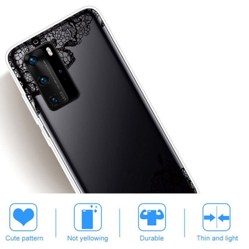 Hoesje Huawei P40 Fijn Kant